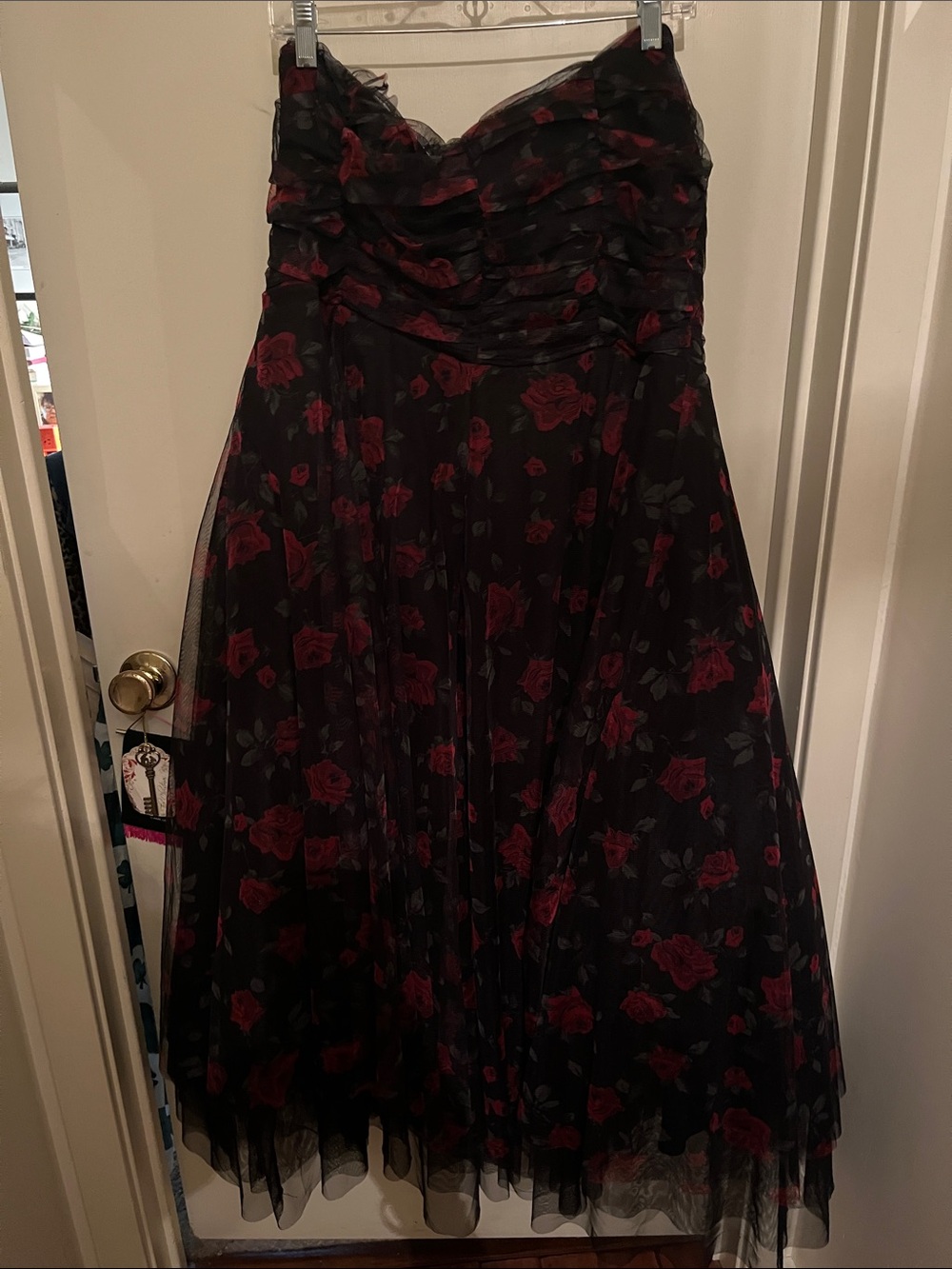 Betsey Johnson for Torrid Strapless Tulle Midi Dress